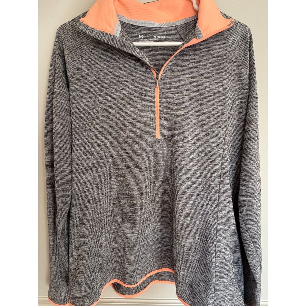 Under Armour Threadborne Run 1/2 Zip Pullover – XL Women's Heather Gray